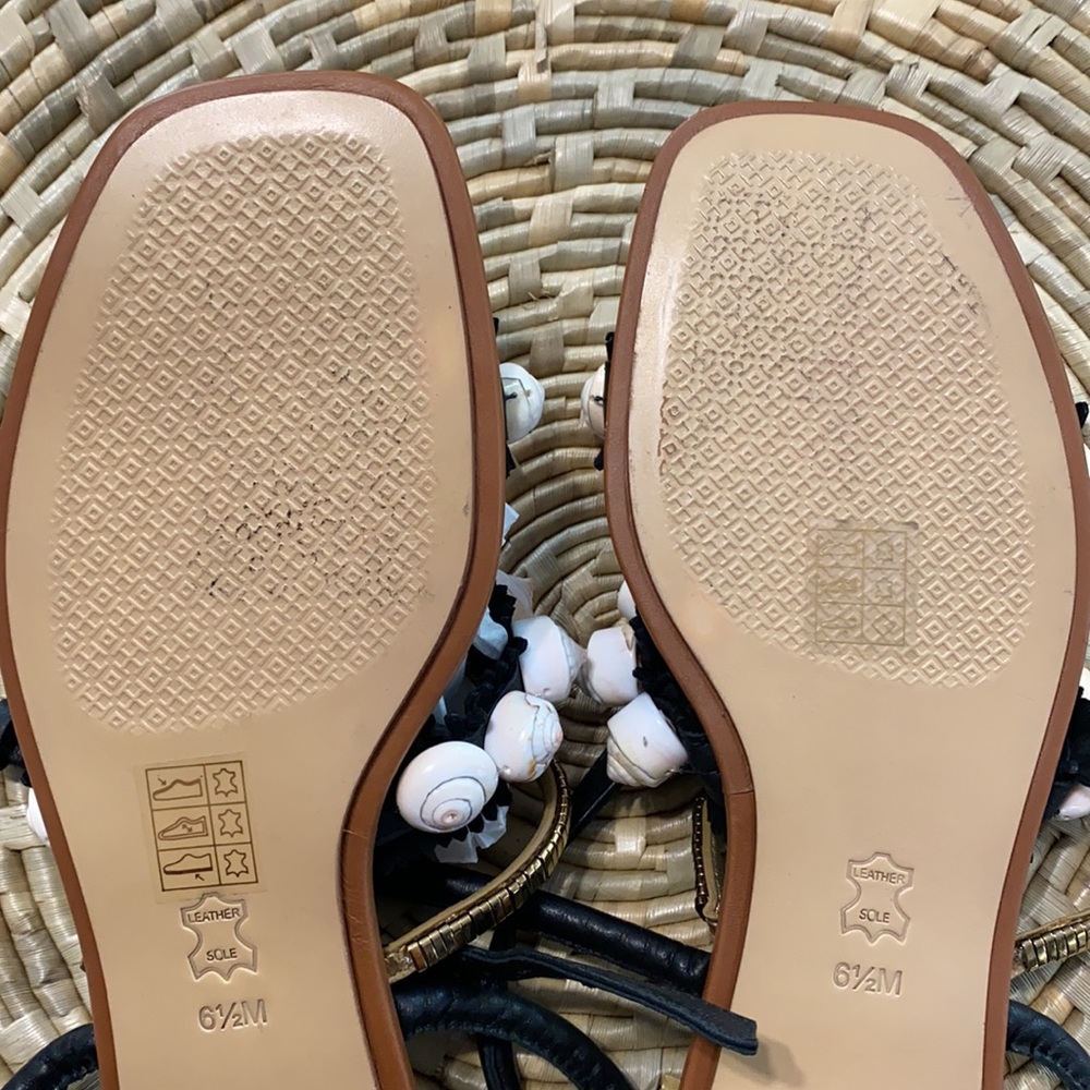 Tory Burch Sinclair Seashell Ankle Wrap Sandal - Picture 14 of 16